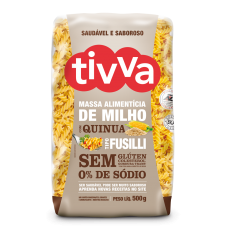Macarrão Fusilli de Milho com Quinua - 500g - Tivva